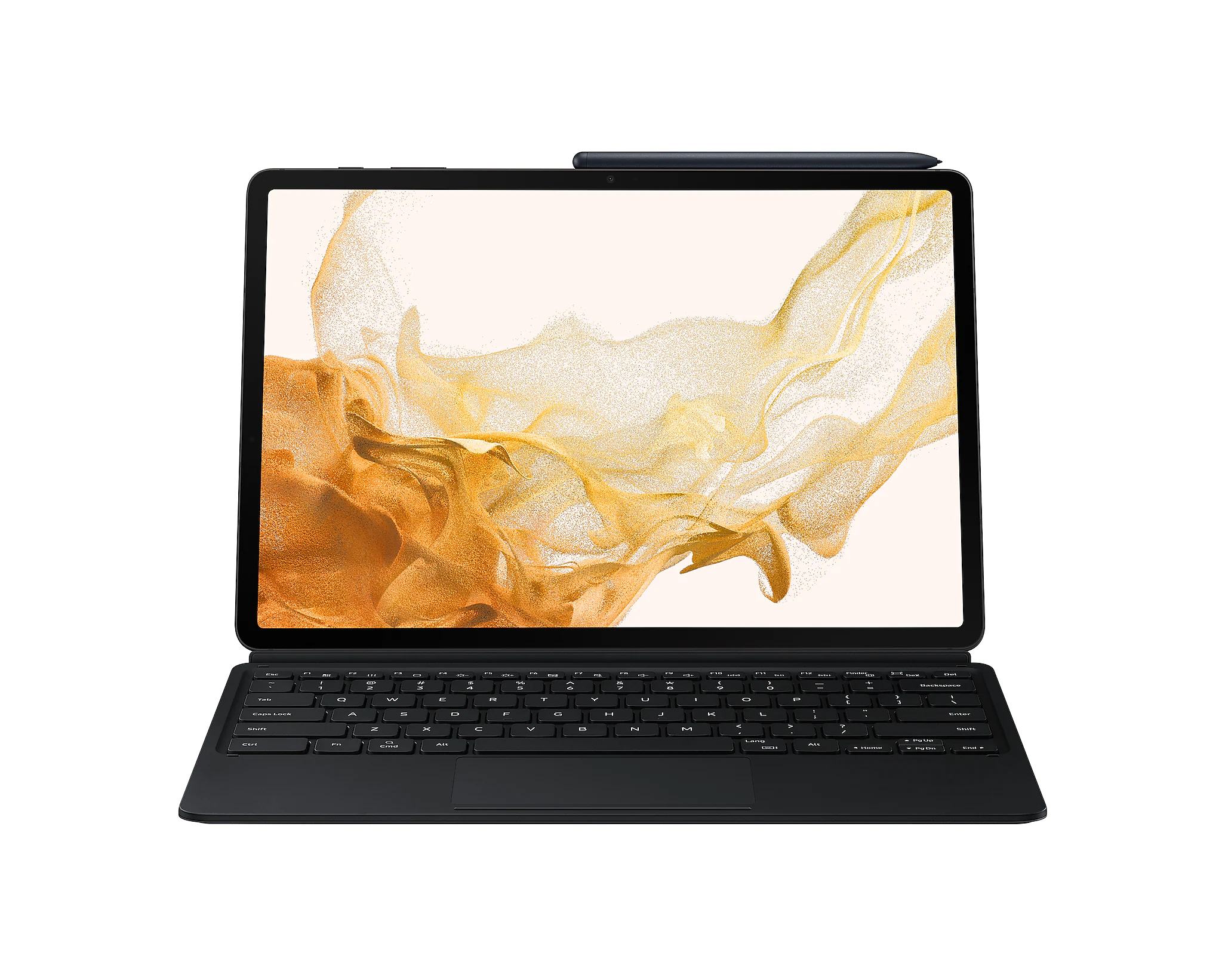 картинка Чехол-клавиатура Samsung [EF-DT970BBRGRU] для Samsung Galaxy Tab S7+, Samsung Galaxy Tab S8+, Samsung Galaxy Tab S7 FE черный от магазина КомпьютерЦентр