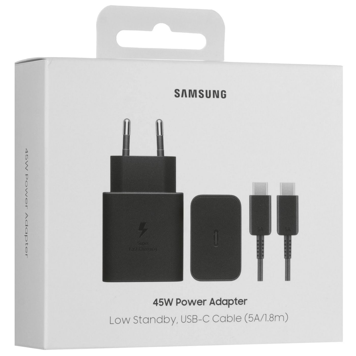 картинка Сетевое зарядное устройство Samsung 45W (EP-T4511XBEGWW) USB Type-C порт, кабель USB Type-C в комплекте, черное от магазина КомпьютерЦентр
