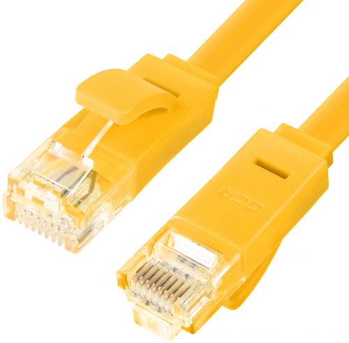 картинка Патч-корд UTP Greenconnect RJ-45 Cat.6 PROF, 2м 30AWG Yellow (GRC-GCR-LNC622-2.0m) от магазина КомпьютерЦентр