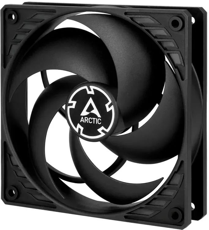 картинка Вентилятор ARCTIC COOLING Arctic P12 Black (ACFAN00118A) 120 мм 1800 об/ мин, 22.5 дБ, 3 pin от магазина КомпьютерЦентр