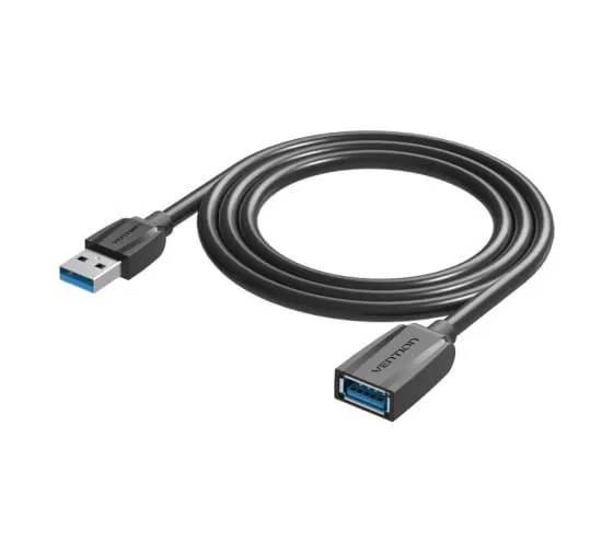 картинка Кабель USB 3.0 A->F 1. м Vention Black Edition (VAS-A45-B100) от магазина КомпьютерЦентр