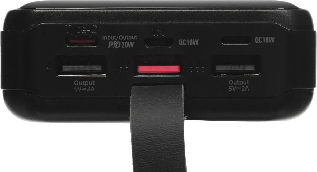картинка Внешний аккумулятор Hoco J123B 22.5W+PD20W fully compatible power bank with digital display (30000mAh) black от магазина КомпьютерЦентр