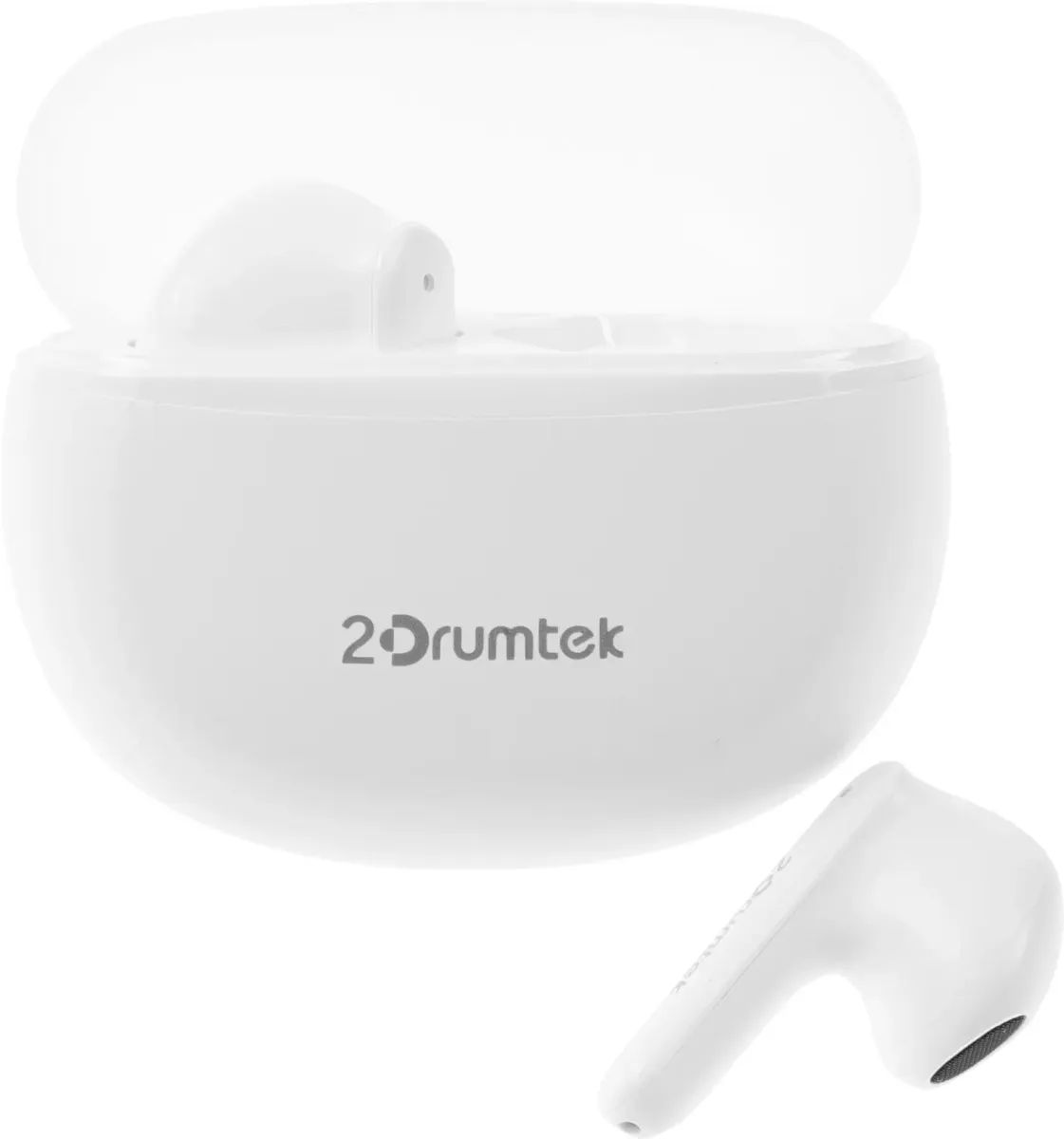 картинка Bluetooth гарнитура A4Tech 2Drumtek B20 TWS белый (B20 GRAYISH WHITE) от магазина КомпьютерЦентр
