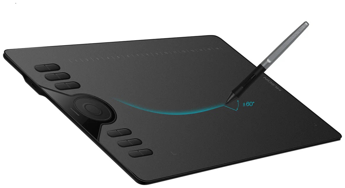 картинка Графический планшет Huion HS610 Black от магазина КомпьютерЦентр