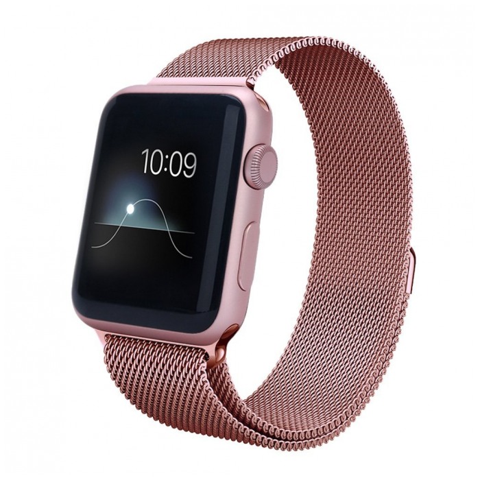 картинка Ремешок Apple Watch Milanese Loop 42mm Metal Rose Gold от магазина КомпьютерЦентр