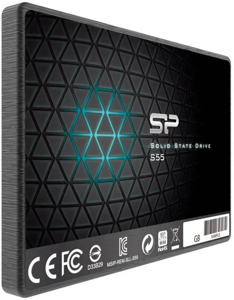 картинка SSD накопитель 480 Гб 2.5'' SiliconPower Slim S55 SATAIII (SP480GBSS3S55S25) от магазина КомпьютерЦентр