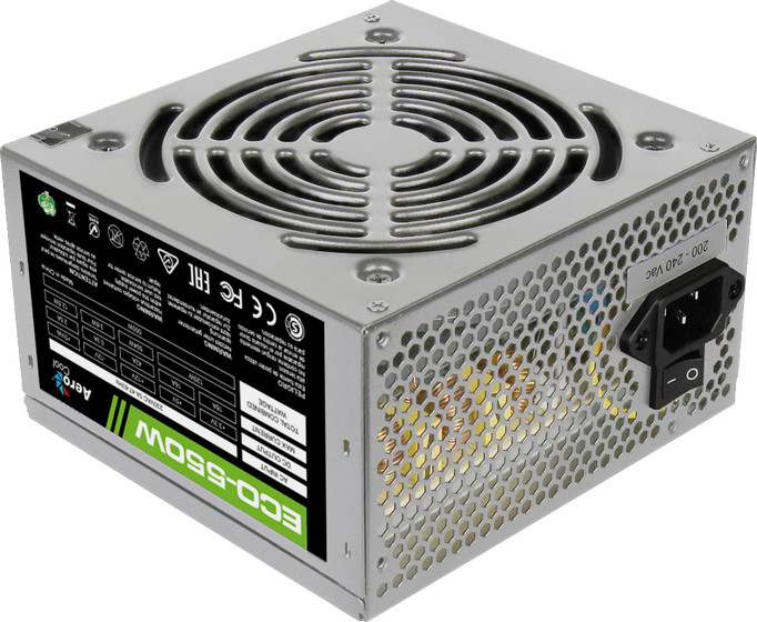 картинка Блок питания Aerocool 550W (ECO-550) ATX от магазина КомпьютерЦентр