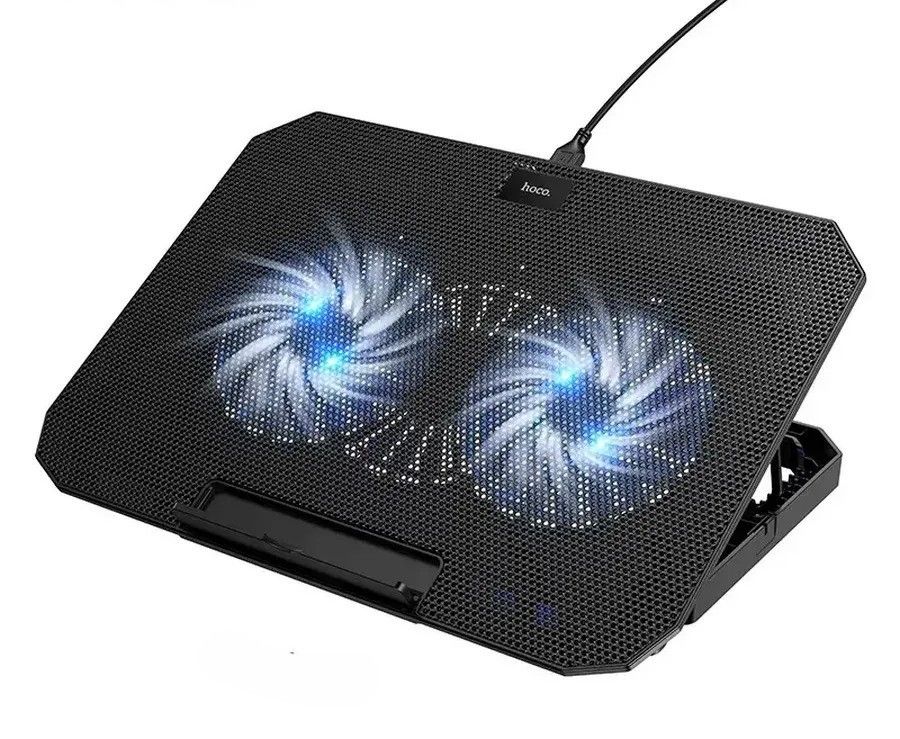 картинка Система охлаждения для ноутбука HOCO GA4 Jade laptop cooling stand black 12''-17'' от магазина КомпьютерЦентр