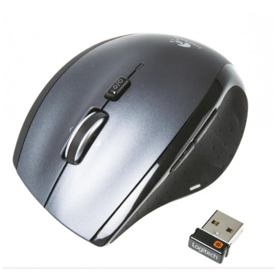 картинка Мышка Logitech M705 Cordless Optical Silver/ Black (910-001949) от магазина КомпьютерЦентр