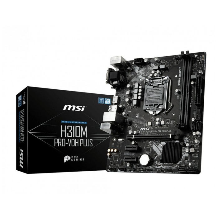 картинка Материнская плата MSI H310M PRO-VDH PLUS (H310M PRO-VDH PLUS) от магазина КомпьютерЦентр