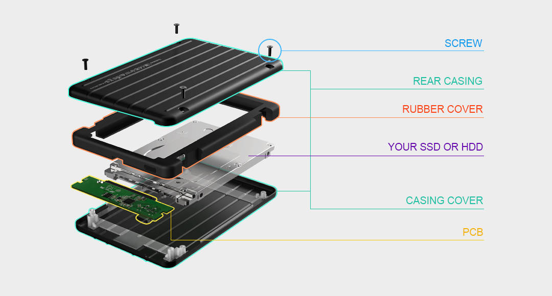 картинка Карман для HDD Silicon Power B75 Pro 2,5'' черный от магазина КомпьютерЦентр