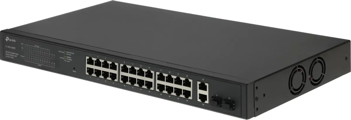 картинка Switch 28-port TP-Link TL-SG1428PE 26x1Гбит/ с 2SFP 24PoE+ 250W Easy Smart Switch управляемый от магазина КомпьютерЦентр