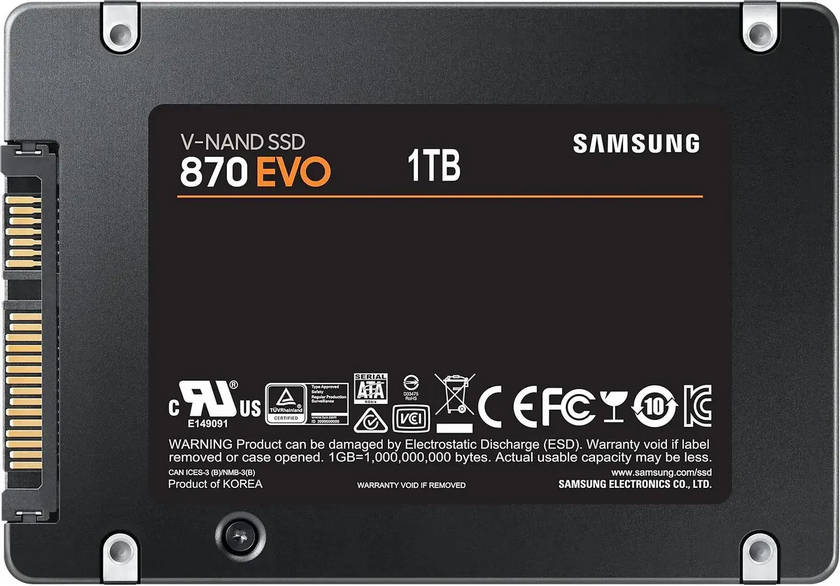 картинка SSD накопитель 1Тб 2.5'' Samsung 870 EVO SATAIII (MZ-77E1Е0B/ EU) от магазина КомпьютерЦентр