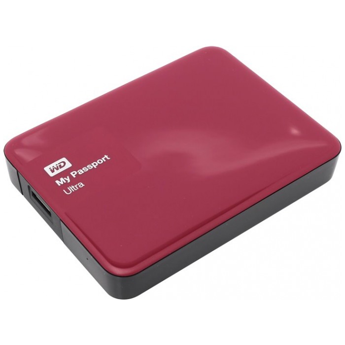 картинка Жесткий диск внешний Western Digital 500Gb 2.5″ My Passport Ultra USB3.0 Red (WDBBRL5000ABY-EEUE) от магазина КомпьютерЦентр