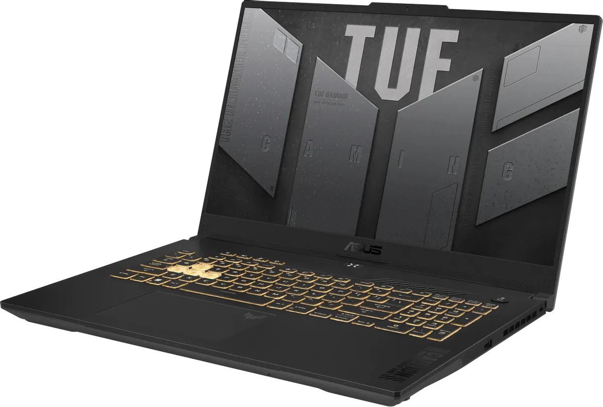 картинка Ноутбук ASUS TUF Gaming F17 FX707VJ-HX006 17.3'' IPS (1920x1080)/  Intel Core 5 210H (8/ 12)/  16ГБ/  512ГБ SSD/  GeForce RTX 3050 6Gb/  DOS/  56Wh/  Mecha Gray от магазина КомпьютерЦентр