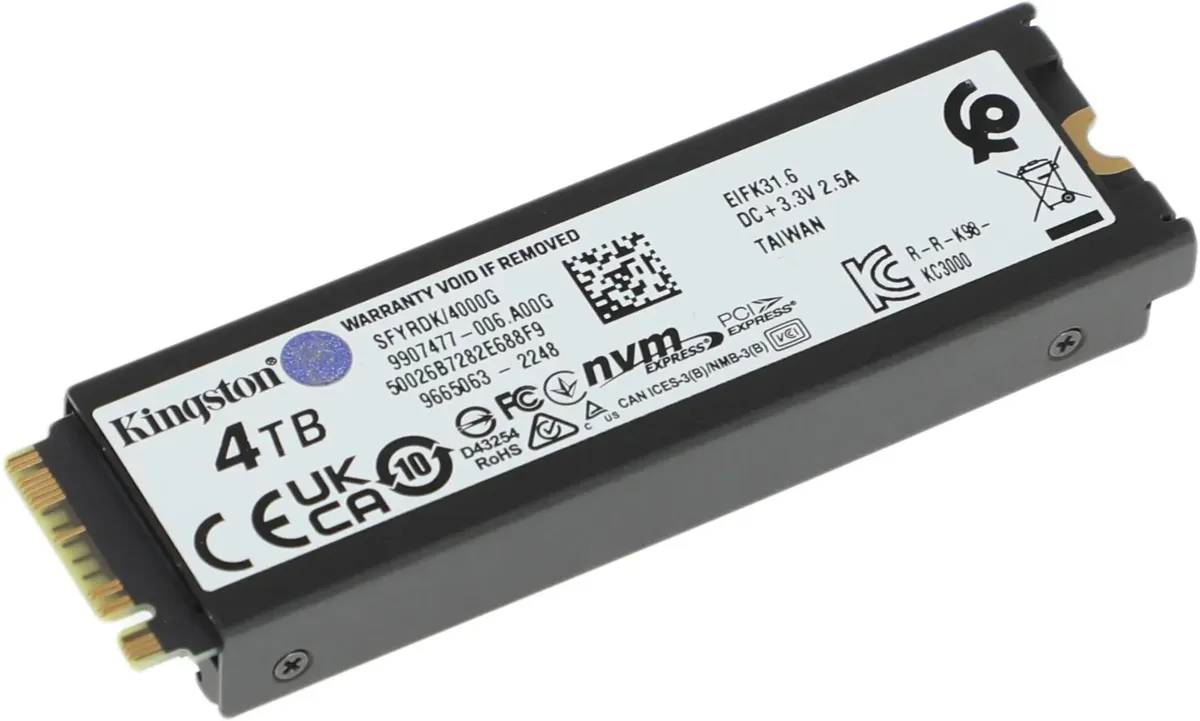 картинка SSD накопитель 4 Тб Kingston PCI-Ex4 (SFYRDK/ 4000G) Fury Renegade M.2 2280 от магазина КомпьютерЦентр