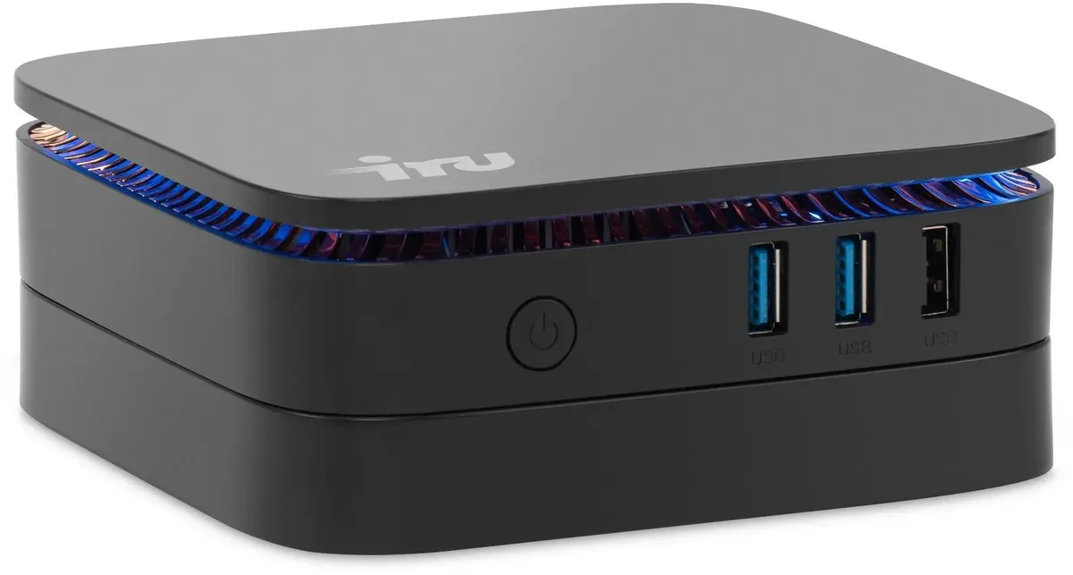 картинка Неттоп iRU 110JLCN, Intel Celeron N5105, DDR4 8ГБ, 256ГБ(SSD), Intel UHD Graphics, noOS, черный (1975163) от магазина КомпьютерЦентр