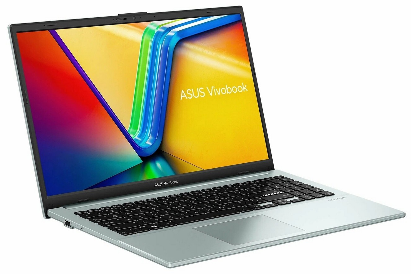 картинка Ноутбук ASUS VivoBook E1504FA-L1661 15.6'' OLED FHD /  Ryzen 5 7520U/  16Gb LPDDR5/  512Gb SSD/  UMA/  Wi-Fi/  BT/  Cam/  DOS/  Green от магазина КомпьютерЦентр