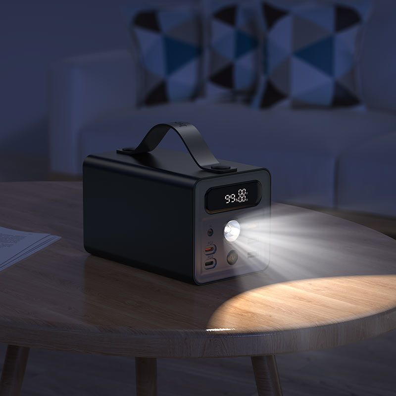 картинка Внешний аккумулятор HOCO J138 Distant 22.5W+PD20W+DC12V multi-function power bank (60000mAh) black от магазина КомпьютерЦентр