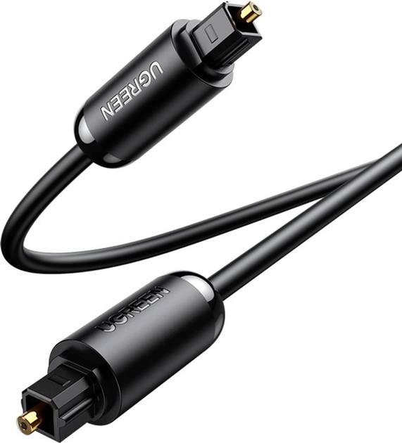 картинка Кабель аудио оптический Ugreen AV122 Toslink Optical Audio Cable 2m Black (70892) от магазина КомпьютерЦентр