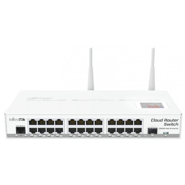 картинка Свитч Mikrotik 24-port CRS125-24G-1S-IN (CRS125-24G-1S-IN) от магазина КомпьютерЦентр