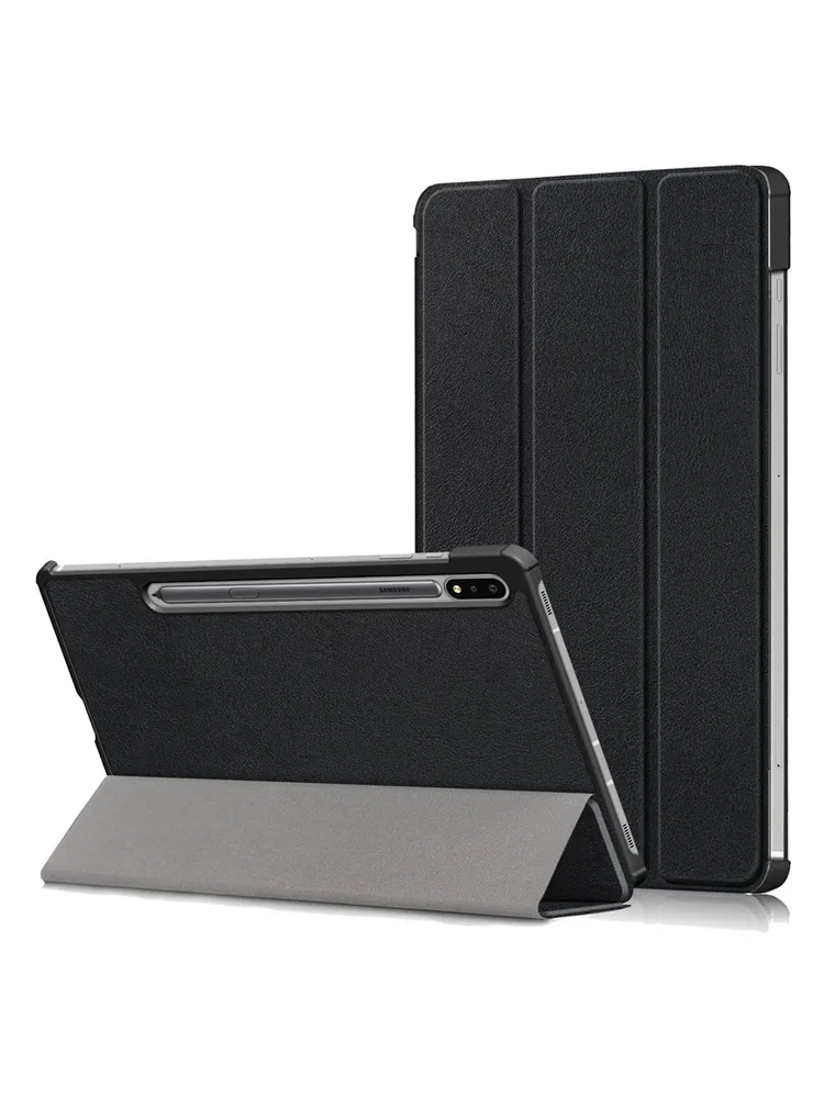картинка Чехол для Samsung Galaxy Tab S7 Plus, Tab S7 FE, Tab S8 Plus 12.4'' (T970, T735, X806) с магнитом черный от магазина КомпьютерЦентр