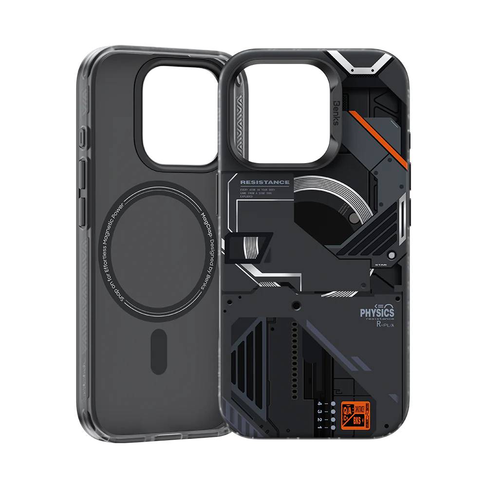 картинка Чехол силиконовый Benks Perspective Phone Case (MagSafe) для iPhone 16 Pro Max 6.9'', цвет черный (Black) от магазина КомпьютерЦентр