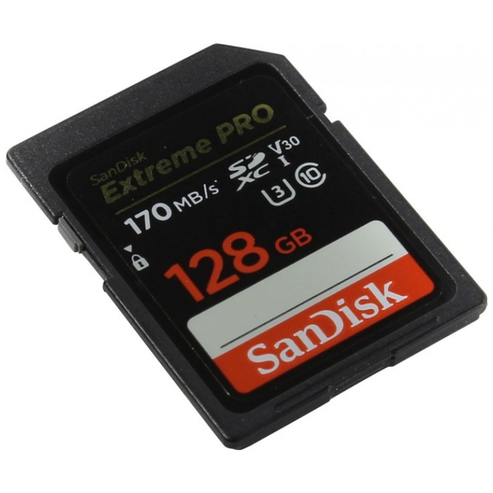 картинка Карта памяти SanDisk 128Gb SDXC Extreme Pro UHS-I (SDSDXXY-128Gb-GN4IN) от магазина КомпьютерЦентр