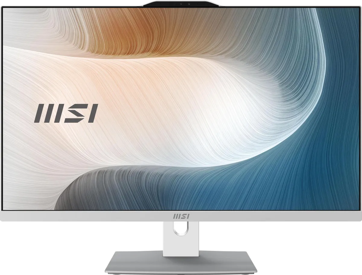 картинка Моноблок MSI Modern AM272P 12M-1011XRU 27'' FHD/  Core i3 1215U/  16ГБ/  512ГБ SSD/  KB+M/  noOS/  White (9S6-AF8212-1011) от магазина КомпьютерЦентр