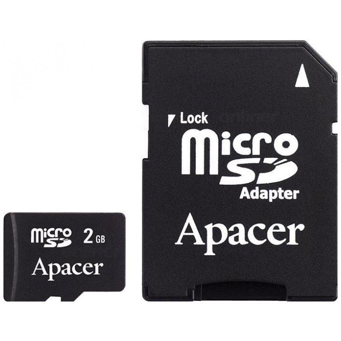 картинка Карта памяти Apacer 2Gb microSD SD adapter (AP2GMCSD-R) от магазина КомпьютерЦентр