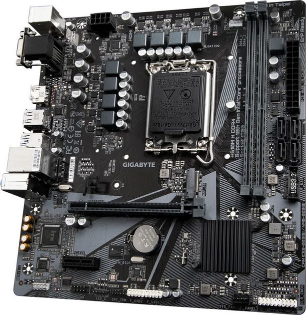 картинка Материнская плата Gigabyte H610M H DDR4 1.3 Soc-1700 Intel H610 от магазина КомпьютерЦентр