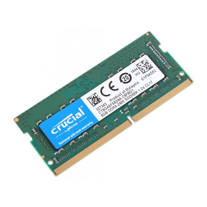 картинка Оперативная память Crucial SO-DIMM DDR4 8Gb 2400MHz PC3-19200 CL17 (CT8G4SFS824A) от магазина КомпьютерЦентр