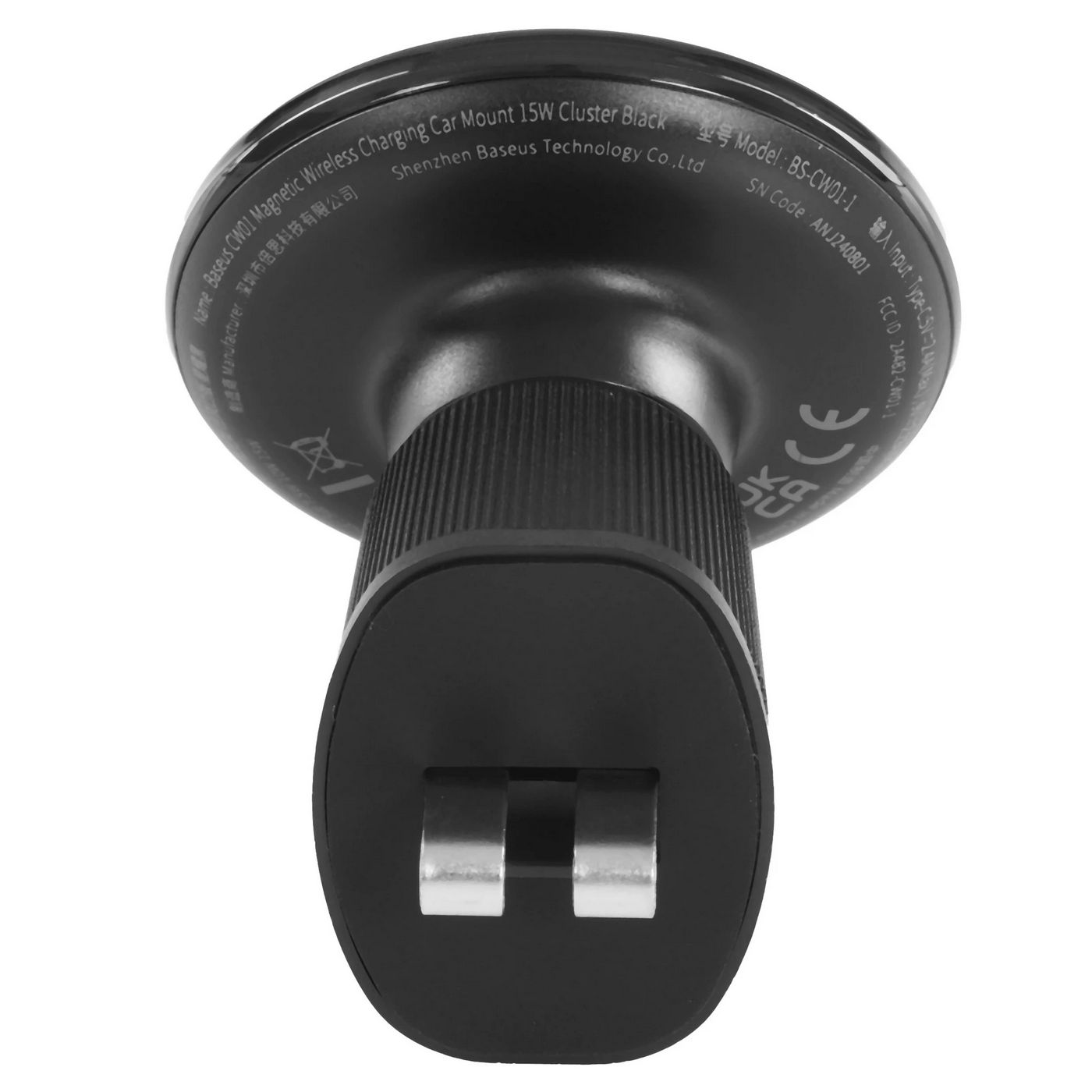 картинка Автодержатель Baseus CW01 Magnetic Wireless Charging Car Mount Air Vent Version 15W Cluster Black от магазина КомпьютерЦентр