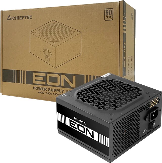 картинка Блок питания Chieftec Eon ZPU-500S, 500Вт, 80 PLUS, черный от магазина КомпьютерЦентр