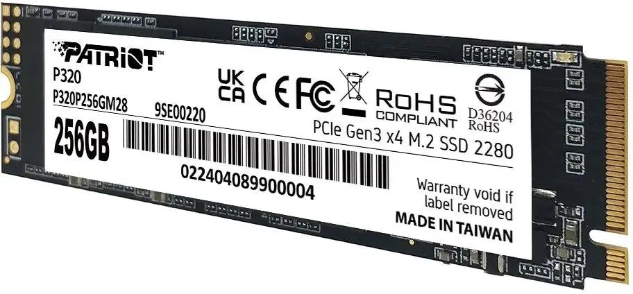картинка SSD накопитель 256Gb Patriot P320 PCI-E x4 M.2 2280 (P320P256GM28) от магазина КомпьютерЦентр