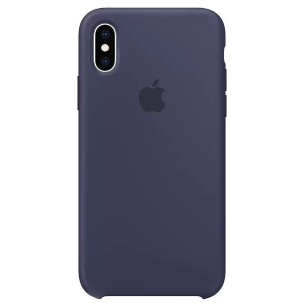 картинка Чехол Apple Silicone Case for iPhone Xs Midnight Blue от магазина КомпьютерЦентр