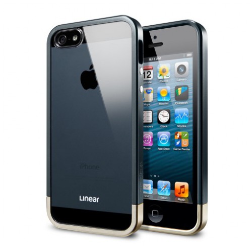 картинка Чехол SGP Linear Metal Crystal Series Metal Slate for iPhone 5 (SGP10044) от магазина КомпьютерЦентр