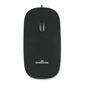 картинка Мышка Manhattan Silhouette Black USB (177658) от магазина КомпьютерЦентр