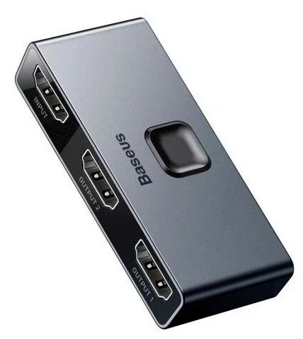картинка Адаптер Baseus Matrix HDMI Splitter (CAHUB-BC0G) Серый от магазина КомпьютерЦентр
