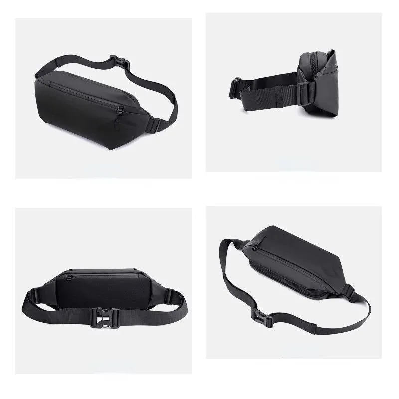 картинка Сумка на пояс Xiaomi Mijia Multifunction Sports and Leisure Chest Bag MJXB01RM Black от магазина КомпьютерЦентр