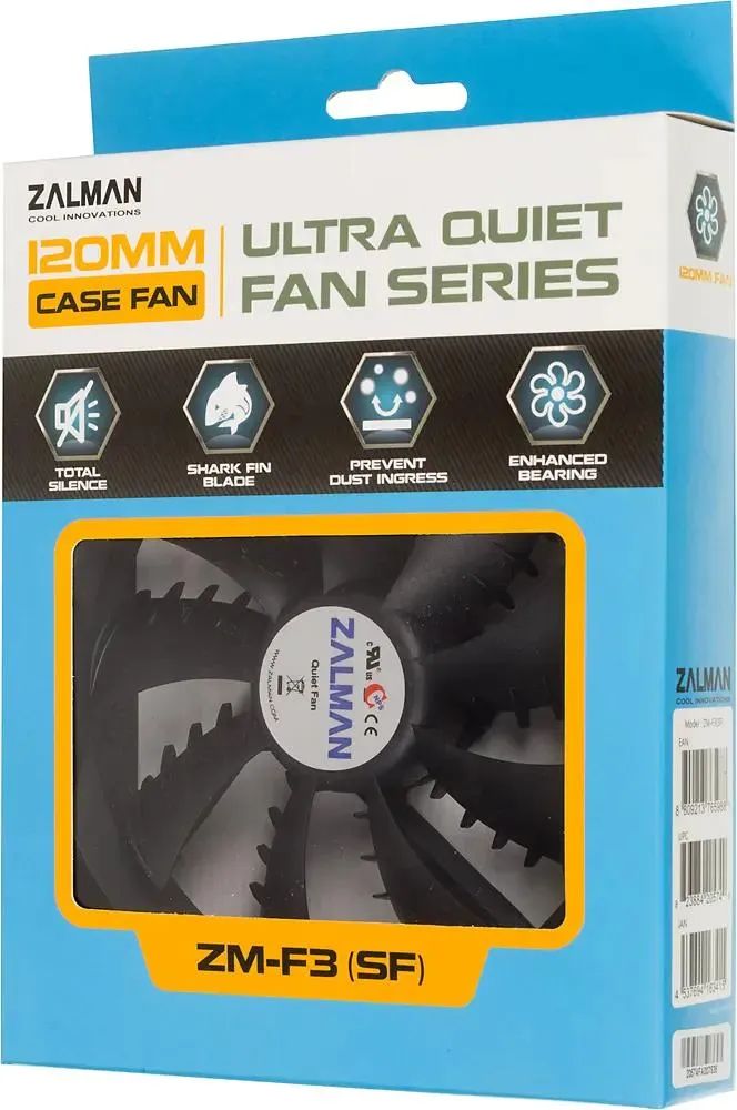 картинка Вентилятор Zalman FAN ZM-F3 Plus (SF) Black от магазина КомпьютерЦентр