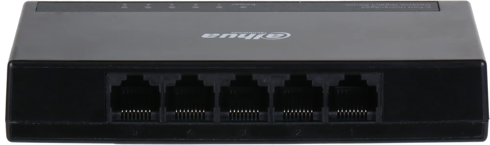 картинка Switch 5-port Dahua DH-PFS3005-5GT-L, 5xRJ45 1Gb, коммутация 10 Гбит/ с, MAC-таблица 2K, пластик, неуправляемый от магазина КомпьютерЦентр