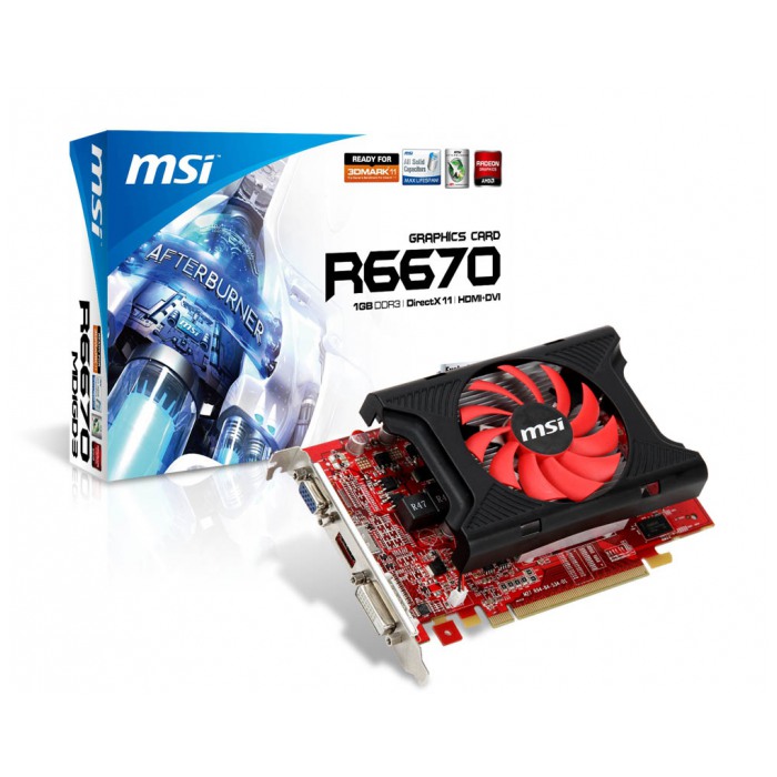 картинка Видеокарта MSI ATI HD6670 1Gb DDR3 128-bit (R6670-MD1GD3) от магазина КомпьютерЦентр