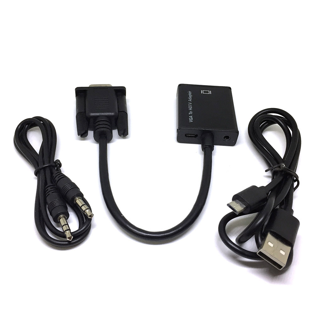 картинка Конвертер Espada VGA + 3,5mm audio jack to HDMI, HCV0201 (44083) от магазина КомпьютерЦентр