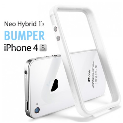картинка Чехол SGP Case Neo Hybrid 2S Snow Series Infinity White for iPhone 4/ 4S (SGP08353) от магазина КомпьютерЦентр