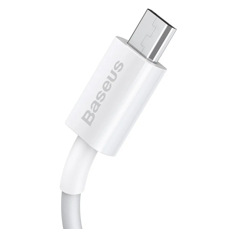картинка Кабель Baseus Superior Series Fast Charging Data Cable USB to Micro 2A 1m White от магазина КомпьютерЦентр