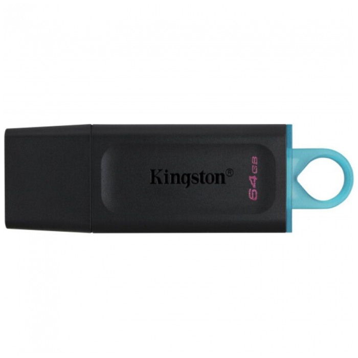картинка Флешка USB Kingston 64Gb DataTraveler Exiodia Black/Blue (DTX/64GB) от магазина КомпьютерЦентр