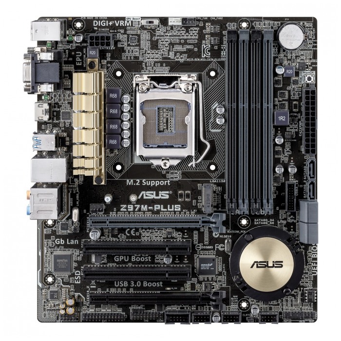 картинка Материнская плата Asus Z97M PLUS (Z97M PLUS) от магазина КомпьютерЦентр