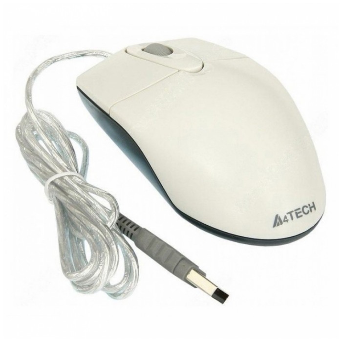 картинка Мышка A4tech OP-720 White USB от магазина КомпьютерЦентр