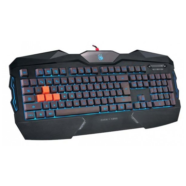картинка Клавиатура A4tech Bloody B254 Multimedia Gamer LED, Black USB (B254) от магазина КомпьютерЦентр